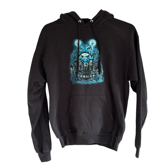 Disney World Disneyland The Haunted Mansion Black Sweatshirt Size Medium Unisex - Picture 1 of 6